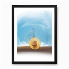 Straw Hat Art Print