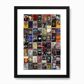 Metal Music Print - Original Collected Cassette Covers Art Print