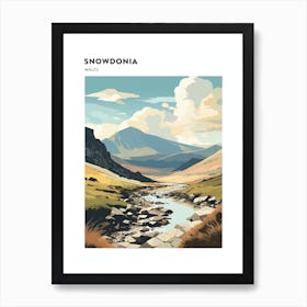 Snowdonia National Park Wales 1 Hiking Trail Landscape Poster Art Print