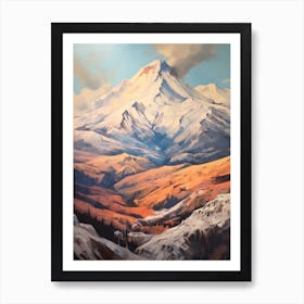 Mount St Helens Usa 4 Mountain Painting Art Print