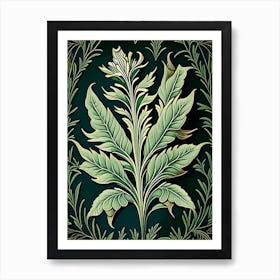 Tarragon Leaf Vintage Botanical 2 Art Print