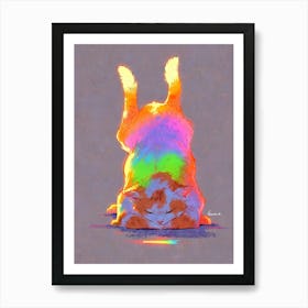 Rainbow Cat 1 Art Print