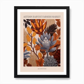 Fall Botanicals Aconitum 2 Poster Art Print