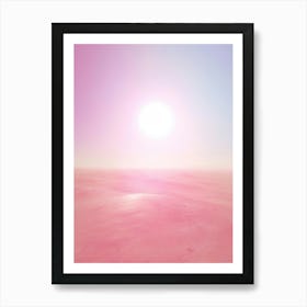 Pink Sand Art Print