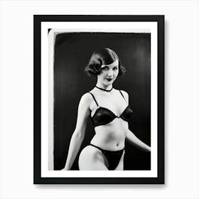 Burlesque Dancer Of The 1920s ~ Reimagined 2 Art Print