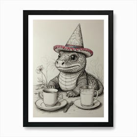 Mexican Lizard Art Print
