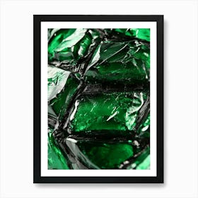 Emerald Glass Art Art Print