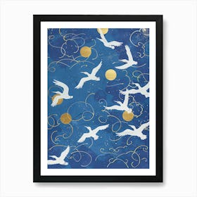 Birds In Flight 4 Art Print