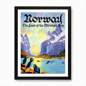 Norway, Enjoying In The Midnight Sun Art Print