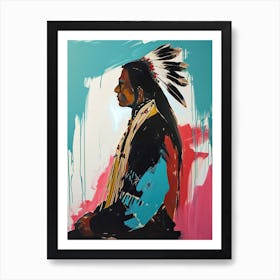 Pawnee Purity In Abstract Art ! Native American Art Art Print