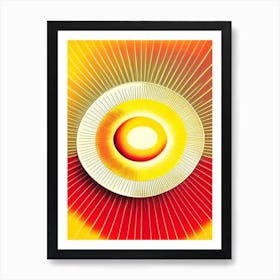 Heliocentric Vintage Sketch Space Art Print