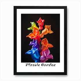 Bright Inflatable Flowers Poster Larkspur 2 Art Print