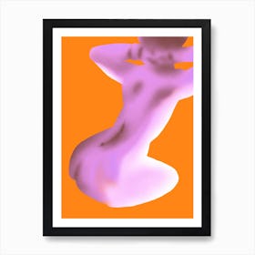 Nude back Art Print