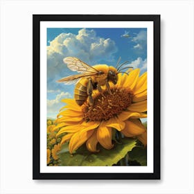 Cuckoo Bee Storybook Illustration 7 Art Print