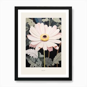 Flower Illustration Daisy 1 Poster Art Print