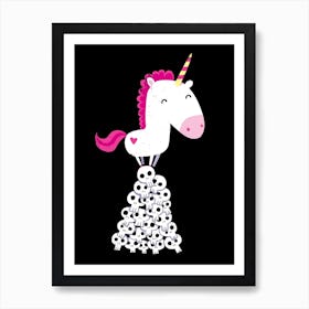 Killer Unicorn Art Print