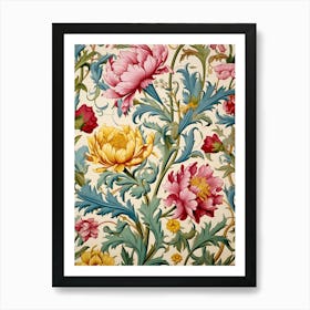 Floral Wallpaper 41 Art Print