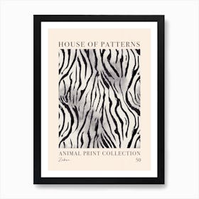 House Of Patterns Zebra Animal Print Pattern 2 Art Print