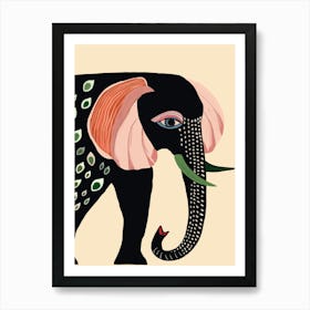 Colorful Elephant Art Print