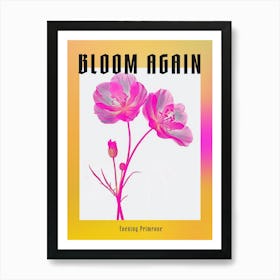 Hot Pink Evening Primrose Poster Art Print