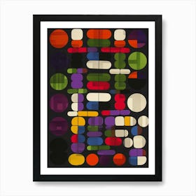 Abstract Circles 118 Art Print