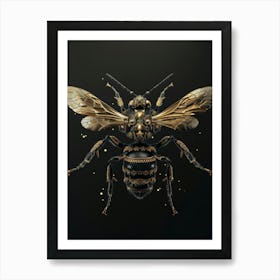 Gold Bee Art Print