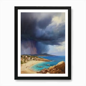 Storm Over The Beach.1 Art Print