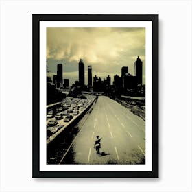 the Walking Dead movie Art Print