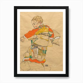 Portrait of a Child (Anton Peschka, Jr.) 1916, Egon Schiele Art Print