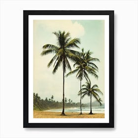 Mirissa Beach Sri Lanka Vintage Art Print