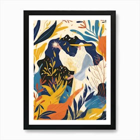 Matisse Inspired,Wizard In The Forest, Fauvism Style Art Print