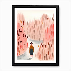 Into The Woods Scene, Tiny People And Illustration 8 Art Print
