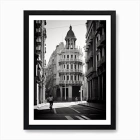 Valencia, Spain, Mediterranean Black And White Photography Analogue 5 Art Print