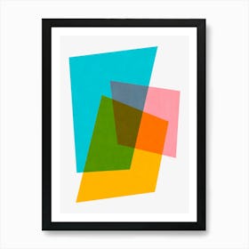 Colorful abstract shapes 36 Art Print