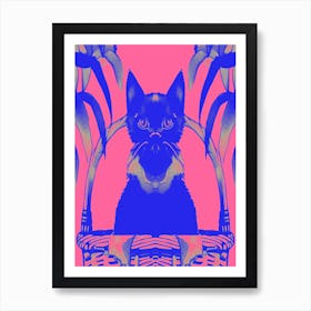 Cats Meow Pink 2 Art Print