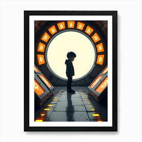 Child In A Tunnel Art Print