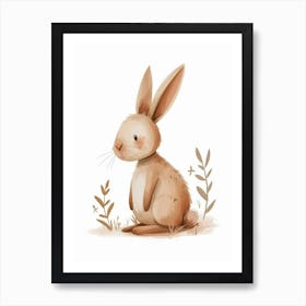 Rhinelander Rabbit Kids Illustration 4 Art Print