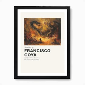 Museum Poster Inspired By Francisco Goya 4 Art Print