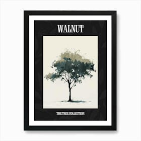 Walnut Tree Pixel Illustration 4 Poster Art Print