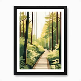 Japandi Woods Art Print