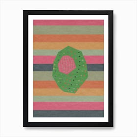 Geometrical Abstract Cactus 2 Art Print