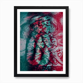 Modern Abstract Figure Art Print