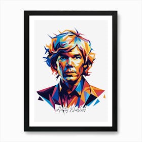 Andy Warhol Portrait WPAP Pop Art Art Print