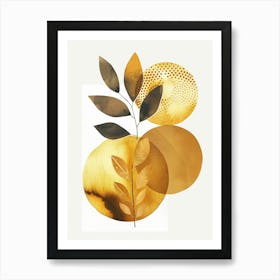 Gold Leaf 18 Art Print