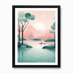 The Lake 10 VECTOR ART Art Print