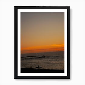 Fishing at Sunset Art Print