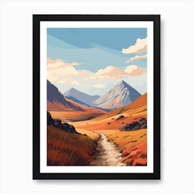 The West Highland Line Scotland 14 Hiking Trail Landscape Art Print