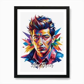 Alex Turner All 01  Portrait Music WPAP Pop Art Art Print