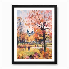 Autumn City Park Painting Victoria Park London 2 Art Print