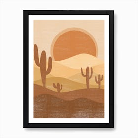 Cactus In The Desert 51 Art Print